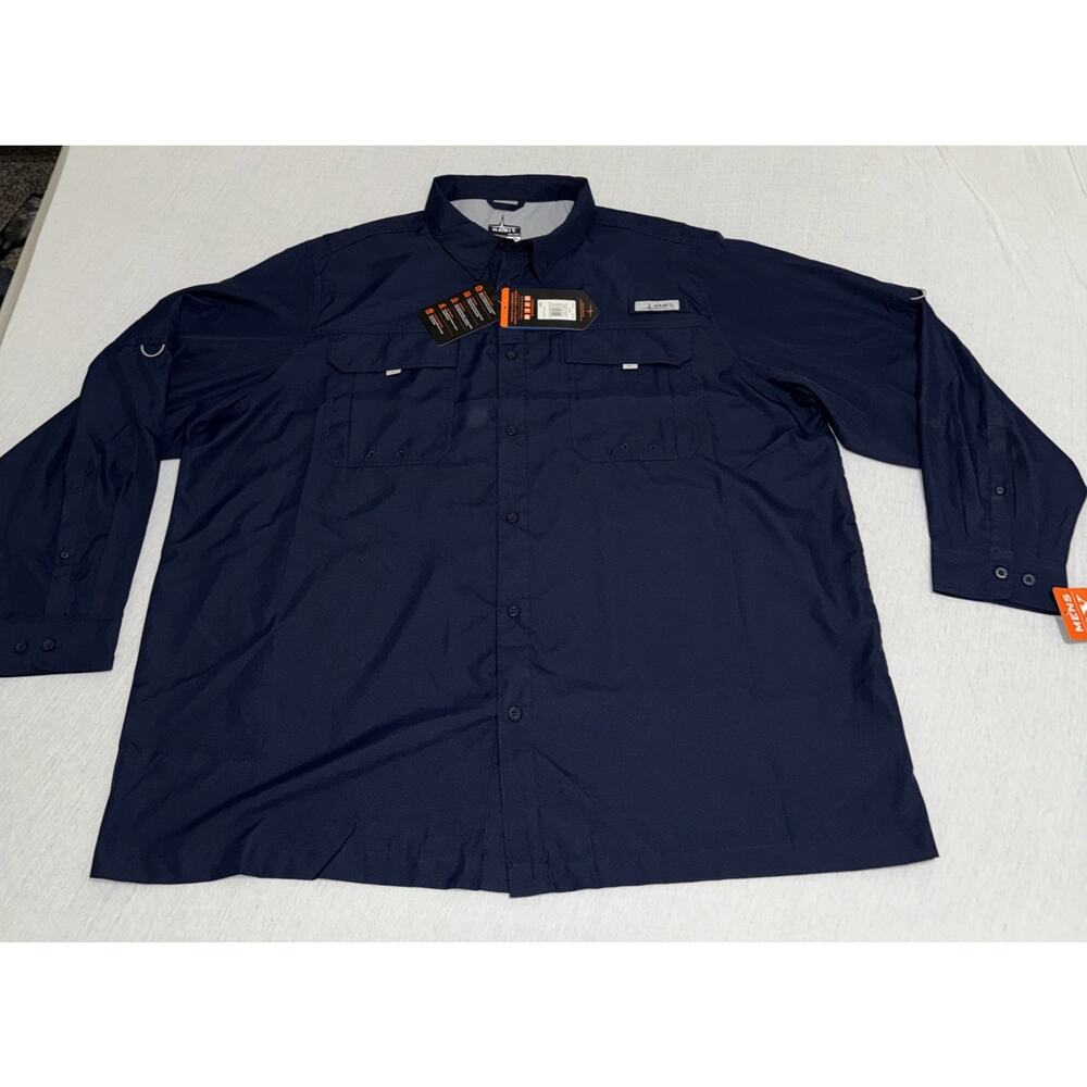 Habit Crayfish Creek River Shirt Mens 3XL Long Sleeve UPF 40 Fishing Outdoor NWT